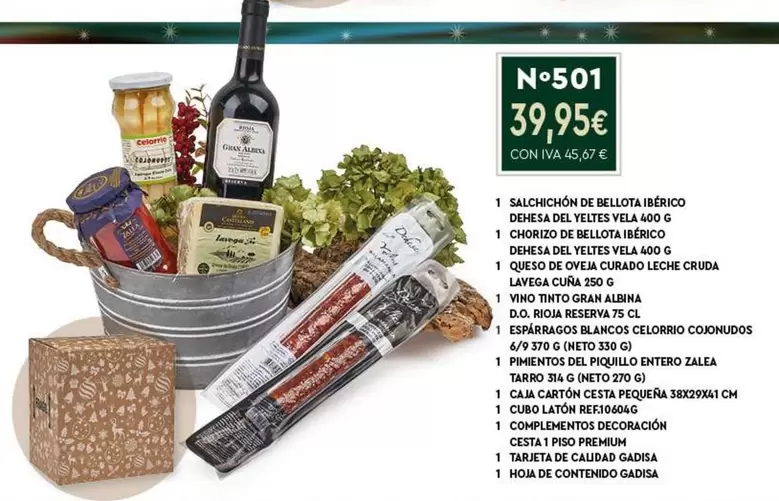 Oferta de Celorrio - Chiese De Cebo Ibérico por 39,95€ en Cash Ifa