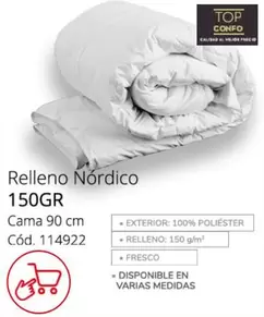 Oferta de Relleno Nórdico 150gr en Conforama