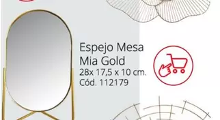 Oferta de Gold - Espejo Mesa Mia en Conforama