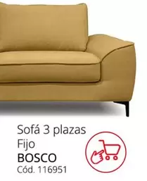 Oferta de Bosco - Sofá 3 Plazas Fijo en Conforama