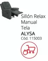 Oferta de Relax - Sillon  Manual Tela en Conforama