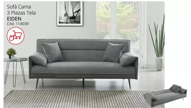 Oferta de Eiden - Sofa Cama 3 Plazas Tela en Conforama