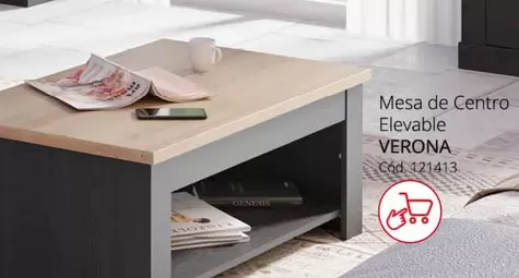 Oferta de Genesis - Mesa De Centro Elevable en Conforama