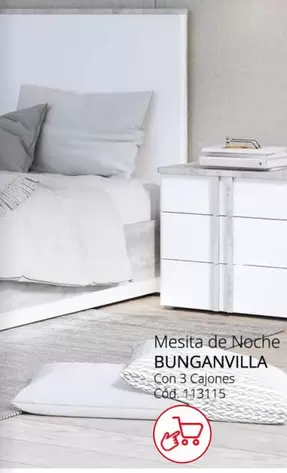 Oferta de Bunganvilla - Mesita De Noche en Conforama