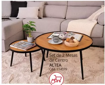 Oferta de Altea - Set De 2 Mesas De Centro en Conforama