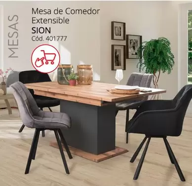 Oferta de Mesa De Comedor Extensible en Conforama