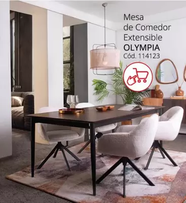 Oferta de Olympia -  Mesa De Comedor Extensible en Conforama