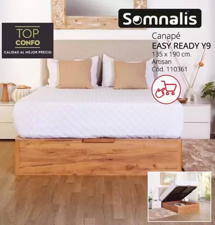 Oferta de Somnalis - Canapé Easy Ready Y9 en Conforama