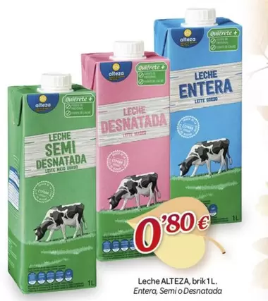 Oferta de Alteza - Leche por 0,8€ en Alsara Supermercados