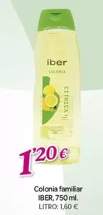 Oferta de Iber - Colonia Familiar por 1,2€ en Alsara Supermercados