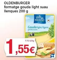 Oferta de Oldenburger - Queso Gouda Light por 1,55€ en Keisy