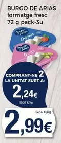 Oferta de Burgo de Arias - Formatge Fresc por 2,99€ en Keisy