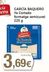 Oferta de García Baquero - Ya Cortado Formatge Semicurat por 3,69€ en Keisy