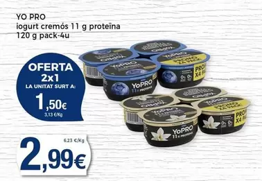 Oferta de YoPRO -  Iogurt Cremós 11 G Proteïna por 2,99€ en Keisy