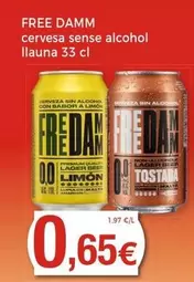 Oferta de Free Damm - Cervesa Sense Alcohol  por 0,65€ en Keisy