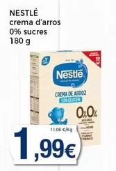 Oferta de Nestlé - Crema D'arros 0% Sucres por 1,99€ en Keisy