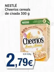 Oferta de Nestlé - Cheerios Cereals De Civada por 2,79€ en Keisy