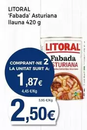 Oferta de Litoral - Fabada Asturiana por 2,5€ en Keisy