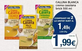 Oferta de Gallina Blanca - Crema Casolana por 1,99€ en Keisy