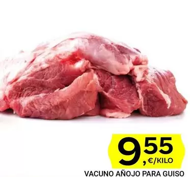 Oferta de Vacuno Añojo Para Guiso por 9,55€ en Supermercados Dani