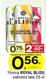 Oferta de Royal Bliss - Tonica por 0,75€ en Supermercados Dani