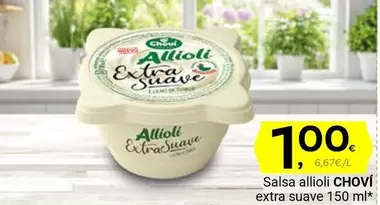 Oferta de Chovi - Salsa Allioli Extra Suave por 1€ en Supermercados Dani