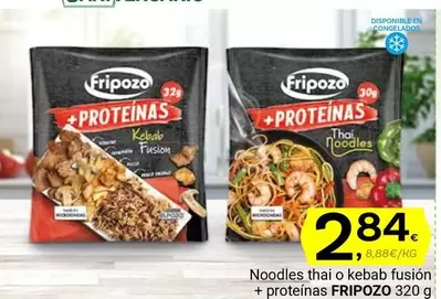 Oferta de Fripozo - Noodles Thai O Kebab Fusion + Proteinas por 2,84€ en Supermercados Dani