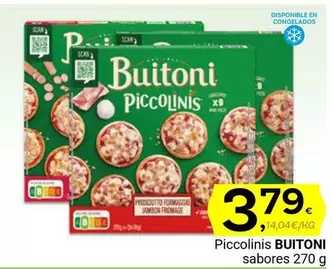 Oferta de Buitoni - Piccolinis por 3,79€ en Supermercados Dani