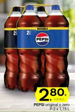 Oferta de Pepsi - Original O Zero por 2,8€ en Supermercados Dani