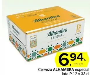 Oferta de Alhambra - Cerveza Especial por 6,94€ en Supermercados Dani