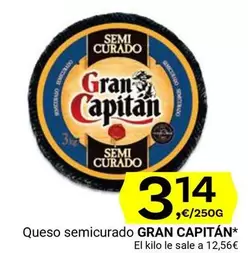 Oferta de Gran Capitán - Queso Semicurado por 3,14€ en Supermercados Dani