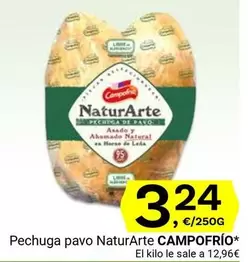 Oferta de Campofrío - Pechuga Pavo  NaturArte por 3,24€ en Supermercados Dani