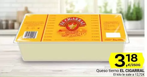 Oferta de El Cigarral - Queso Tierno por 3,18€ en Supermercados Dani