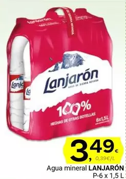 Oferta de Lanjarón - Agua Mineral por 3,49€ en Supermercados Dani