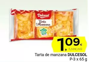 Oferta de Dulcesol - Tarta De Manzana por 1,09€ en Supermercados Dani