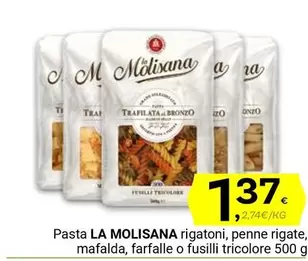 Oferta de La molisana - Pasta por 1,37€ en Supermercados Dani