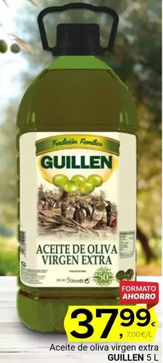 Oferta de Guillen - Aceite De Oliva Virgen Extra por 37,99€ en Supermercados Dani