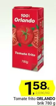 Oferta de Orlando - Tomate Frito por 1,58€ en Supermercados Dani