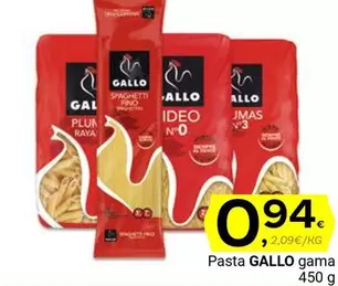 Oferta de Gallo - Pasta por 0,94€ en Supermercados Dani