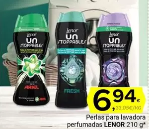 Oferta de Lenor - Perlas Para Lavadora Perfumadas por 6,94€ en Supermercados Dani