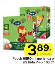 Oferta de Hero - Pouch Mi Merienda O Mi Fruta por 3,89€ en Supermercados Dani