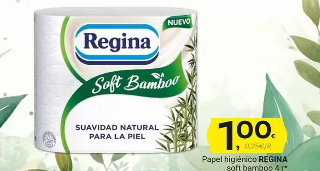 Oferta de Regina  - - Papel Higiénico Soft Bamboo por 1€ en Supermercados Dani