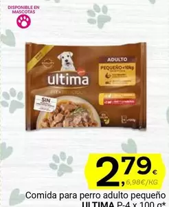 Oferta de Ultima - Comida Para Perro Adulto Pequeno por 2,79€ en Supermercados Dani