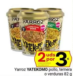 Oferta de Yatekomo - Yarroz Pollo por 3€ en Supermercados Dani