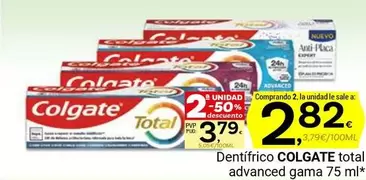 Oferta de Colgate - Dentífrico total advanced gama por 3,79€ en Supermercados Dani