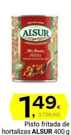 Oferta de Alsur - Pisto Fritada De Hortalizas por 1,49€ en Supermercados Dani