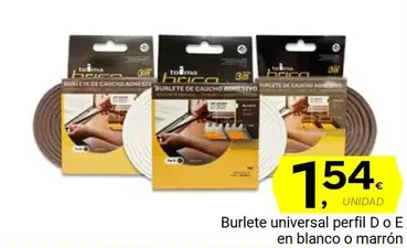 Oferta de Universal - Burlete  Perfil O E En Blanco O Marron por 1,54€ en Supermercados Dani