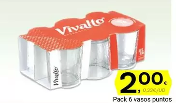 Oferta de Vivallos - Pack 6 Vasos Puntos por 2€ en Supermercados Dani