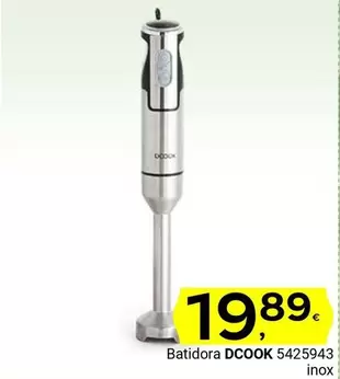 Oferta de Dcook - Batidora 5425943 Inox por 19,89€ en Supermercados Dani