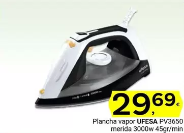 Oferta de Ufesa - Plancha Vapor PV3650 por 29,69€ en Supermercados Dani